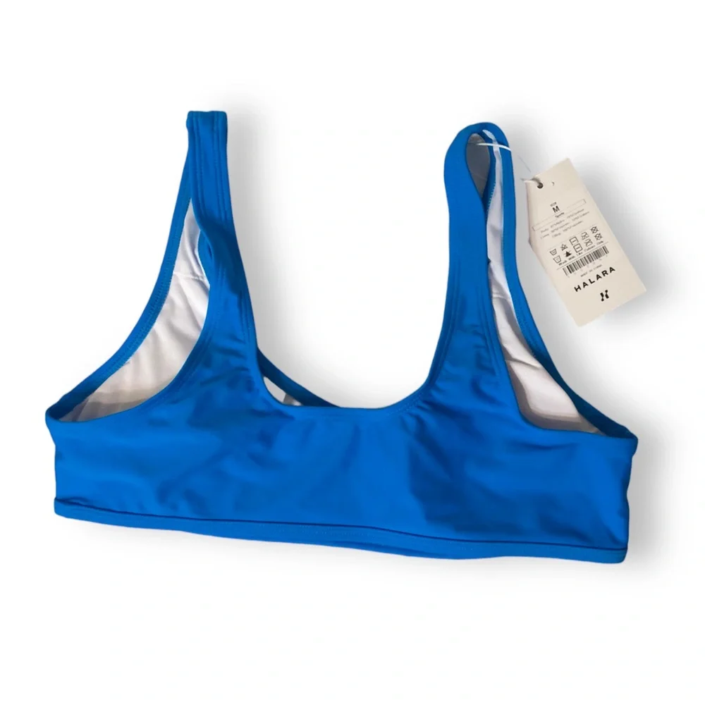 HALARA Solid U Neck Bikini Top